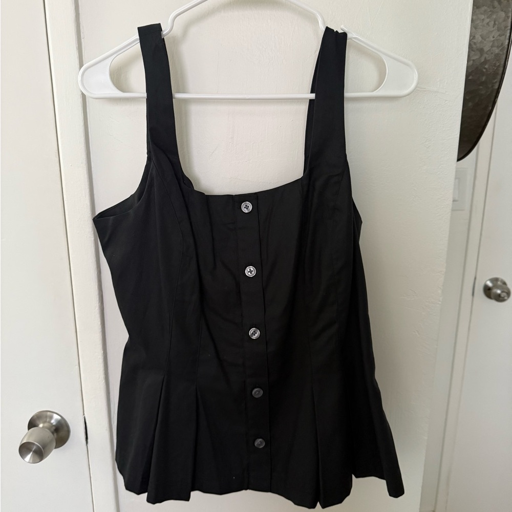 Banana Republic Black Sleeveless Blouse
